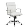 Officesource Merak Collection Executive Mid Back with Chrome Frame 1505VWH